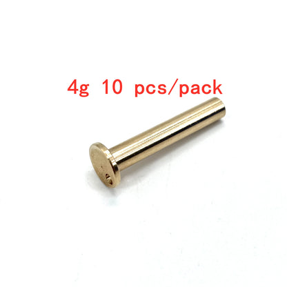 10Pcs Set Golf Club Weight Head Accessories Shaft Plug Assembling Kits Copper Nail Brass Swing Carbon/steel Size .370/.335/.350