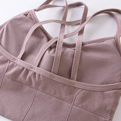 Breathable Sports Bra Anti-sweat Fitness Top Seamless Bra Shockproof Crop Top Women Push up Sport Bra Gym Workout Top