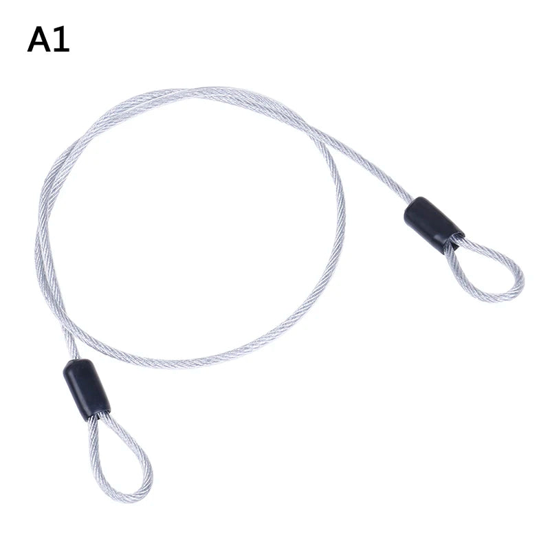 Safety Cable Steel Wire Rope 0.5/1M For Outdoor Sports Bike Lock  Guard Security Luggage