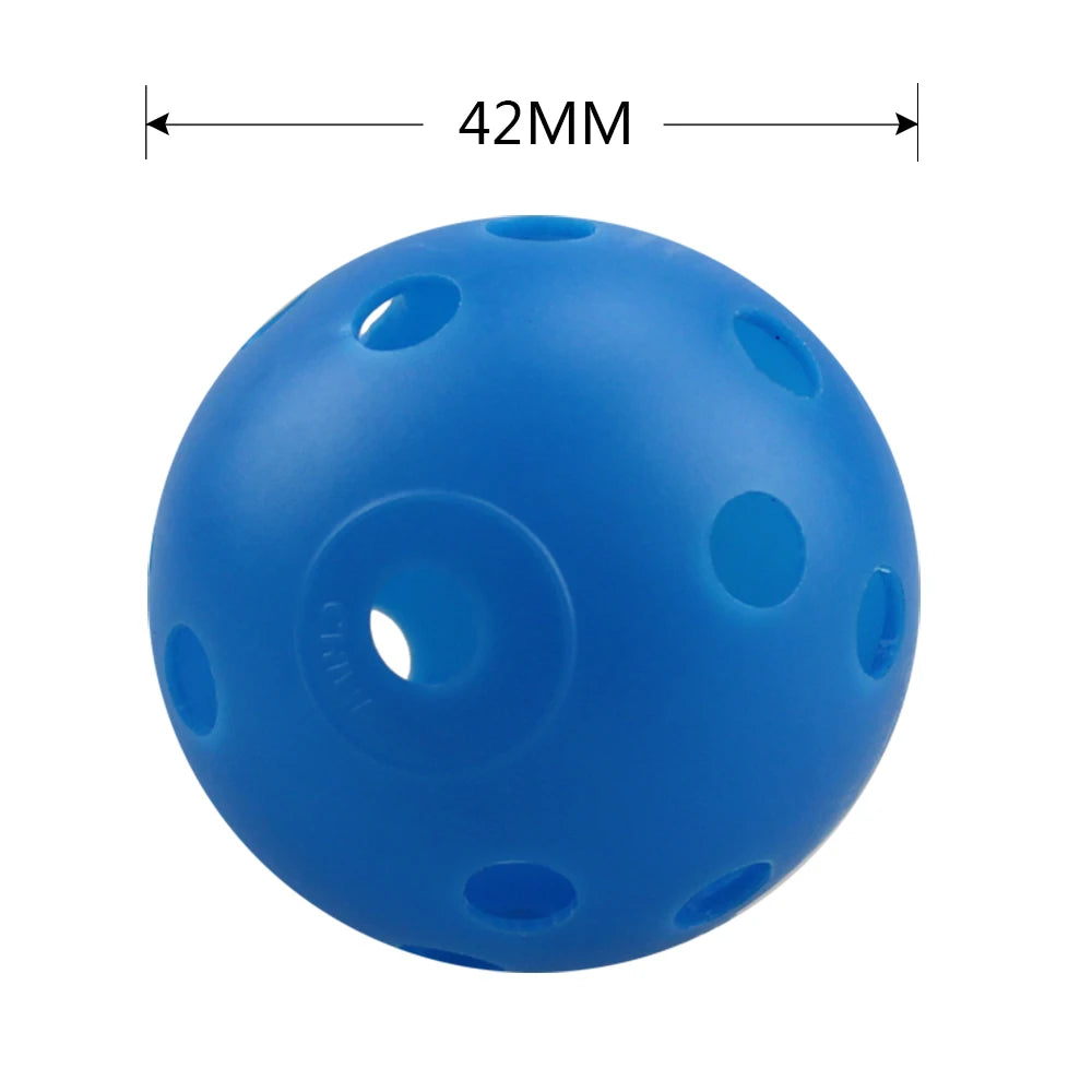 12Pcs 42MM Plastic Airflow Indoor Practice Golf Balls