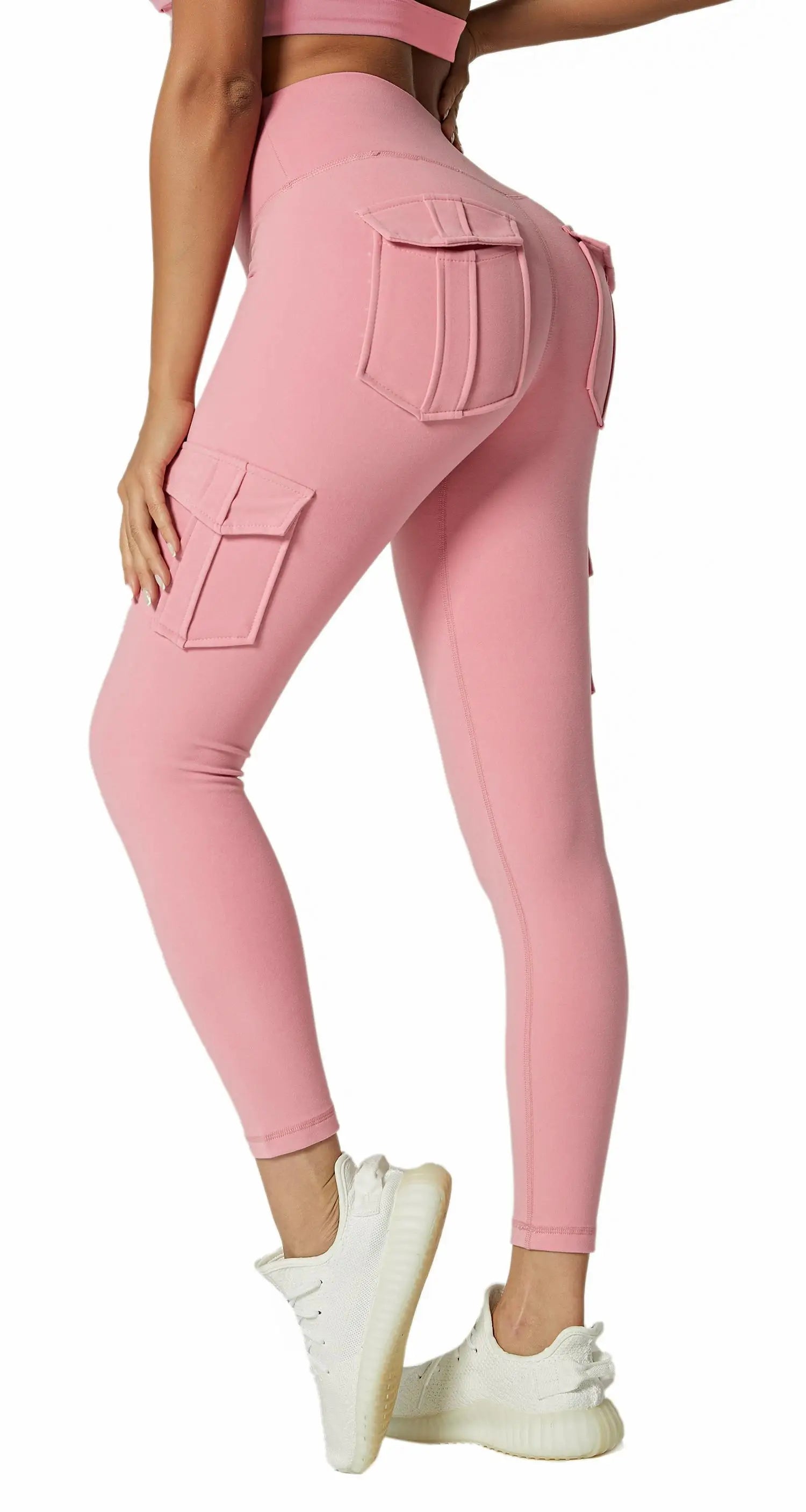 Sportswear Woman Gym Yoga Clothing 4 Pocket High Waist Stretch Tummy Control Sports Leggings Women Tights for Fitness Running