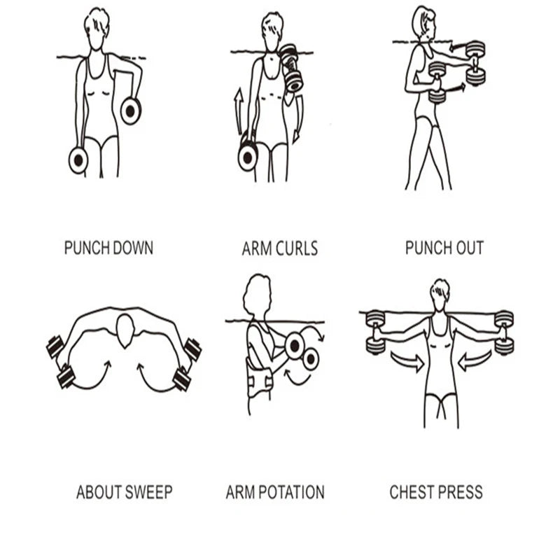 EVA Floating Dumbbells for Men and Women, Pool Exercise, Summer Water Swimming, Support Dumb, Yoga, Outdoor Sports Goods, 1Pc