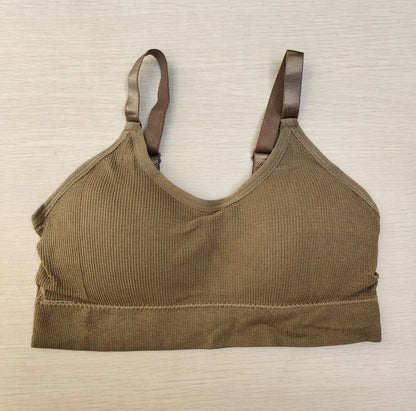 Seamless Sports Bra Women Push Up Sport Top for fitness U Back Padded Sports Bras Vest Shockproof Running Gym Workout Bra