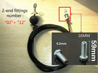 Fitness Equipment Accessories Set, Steel Wire Rope Assembly, 5mm, 6mm Wire and Head Accessories Fit Gym Cable, Gym Cable
