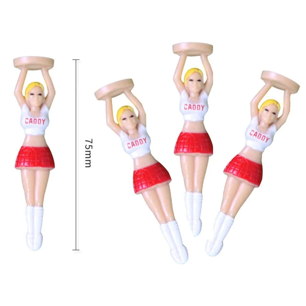 5pc Funny Golf Tees Lady Bikini Girl Golf Tees,78 mm Plastic Pin-up Golf Tees,Home Golf Tees for Golf Training, Golf Accessories