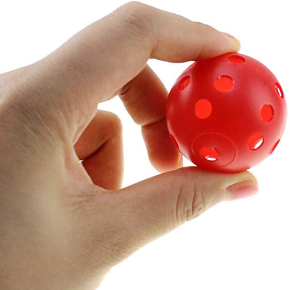 12Pcs 42MM Plastic Airflow Indoor Practice Golf Balls