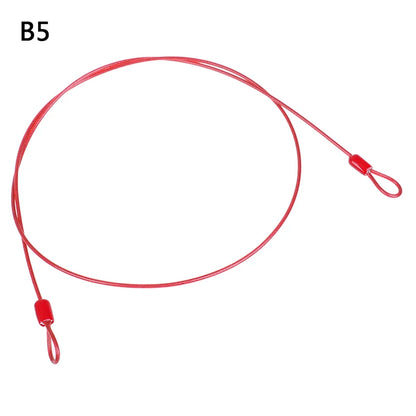 Safety Cable Steel Wire Rope 0.5/1M For Outdoor Sports Bike Lock  Guard Security Luggage