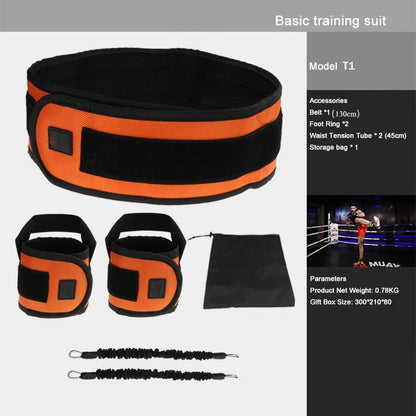 Professional Fighting Training Belt Men Women Resistance Belt Rope Fitness Exercise Elastic Bands Gym Workout Boxing Equipment