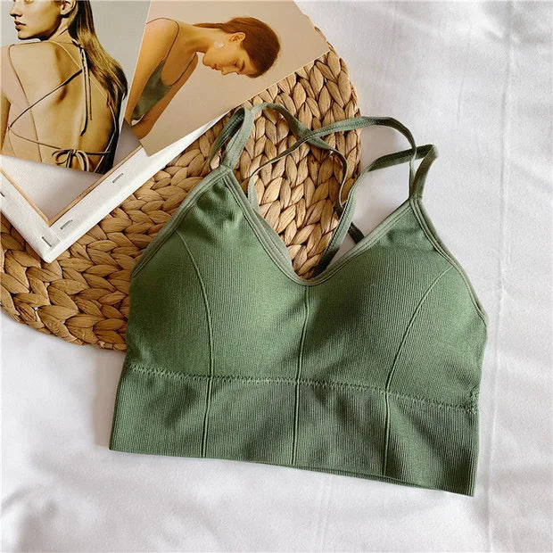 Breathable Sports Bra Anti-sweat Fitness Top Seamless Bra Shockproof Crop Top Women Push up Sport Bra Gym Workout Top