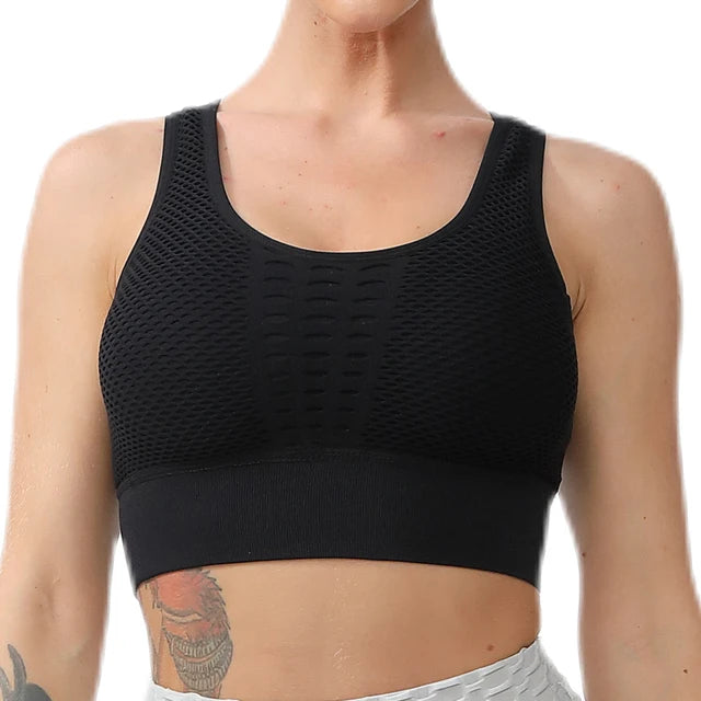 Yoga Sports Bra Women Yoga Crop Top Shockproof Push Up Underwear Fitness Bras Athletic Vest Gym Shirt Sport Sportswear Sling Bra