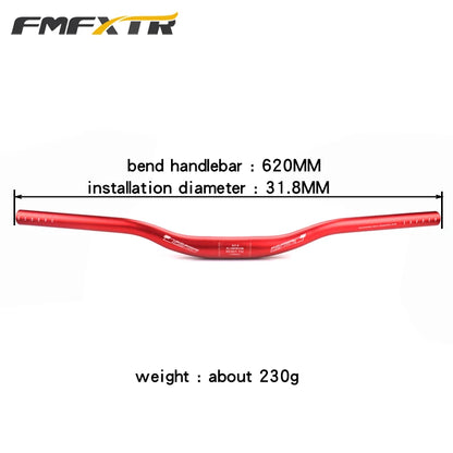 Bicycle Handlebar XM MTB Mountain Bicycle Swallow Shape Handlebar Flat Bar Riser Handlebar 6 Degree  31.8mm*620mm Bicycle Parts