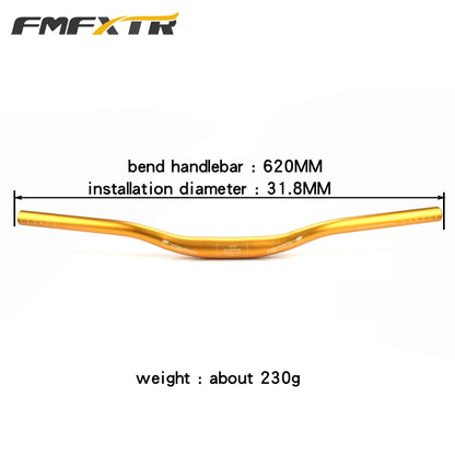 Bicycle Handlebar XM MTB Mountain Bicycle Swallow Shape Handlebar Flat Bar Riser Handlebar 6 Degree  31.8mm*620mm Bicycle Parts