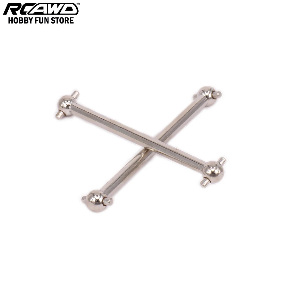 RCAWD Drive Shaft Dogbone 56mm Hole to Hole For Rc Hobby Car 1/10 HPI WR8 Series Flux WR80007 107874 Steel Or Iron 60mm Long