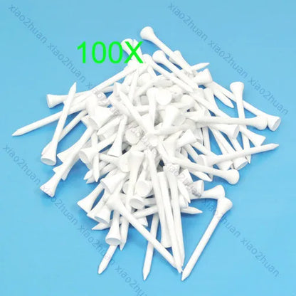 100pcs 70mm White Golf Ball Wood Tee Outdoor sports wooden Tees