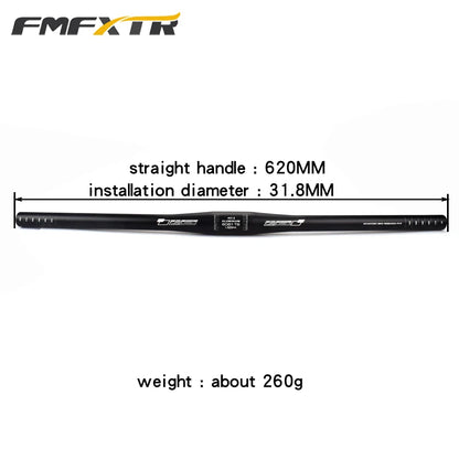 Bicycle Handlebar XM MTB Mountain Bicycle Swallow Shape Handlebar Flat Bar Riser Handlebar 6 Degree  31.8mm*620mm Bicycle Parts