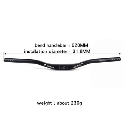 Bicycle Handlebar XM MTB Mountain Bicycle Swallow Shape Handlebar Flat Bar Riser Handlebar 6 Degree  31.8mm*620mm Bicycle Parts
