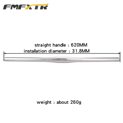 Bicycle Handlebar XM MTB Mountain Bicycle Swallow Shape Handlebar Flat Bar Riser Handlebar 6 Degree  31.8mm*620mm Bicycle Parts