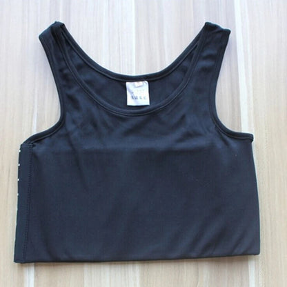 Les Sport Bra Top Chest Binder Super-elastic Bandage Strengthen Body Sculpting Top Sport Bras Chest Vest Undershirt Gym Running