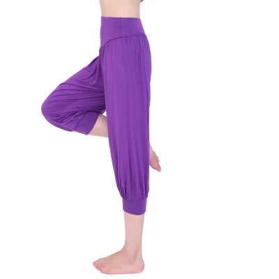 Women Yoga Pants Sports Clothing Women Plus Size Yoga Leggings Women Sportswear 7 Point Pants Sport Pants Modal Yoga clothes