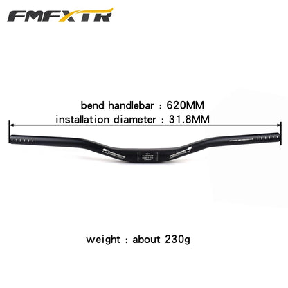 Bicycle Handlebar XM MTB Mountain Bicycle Swallow Shape Handlebar Flat Bar Riser Handlebar 6 Degree  31.8mm*620mm Bicycle Parts