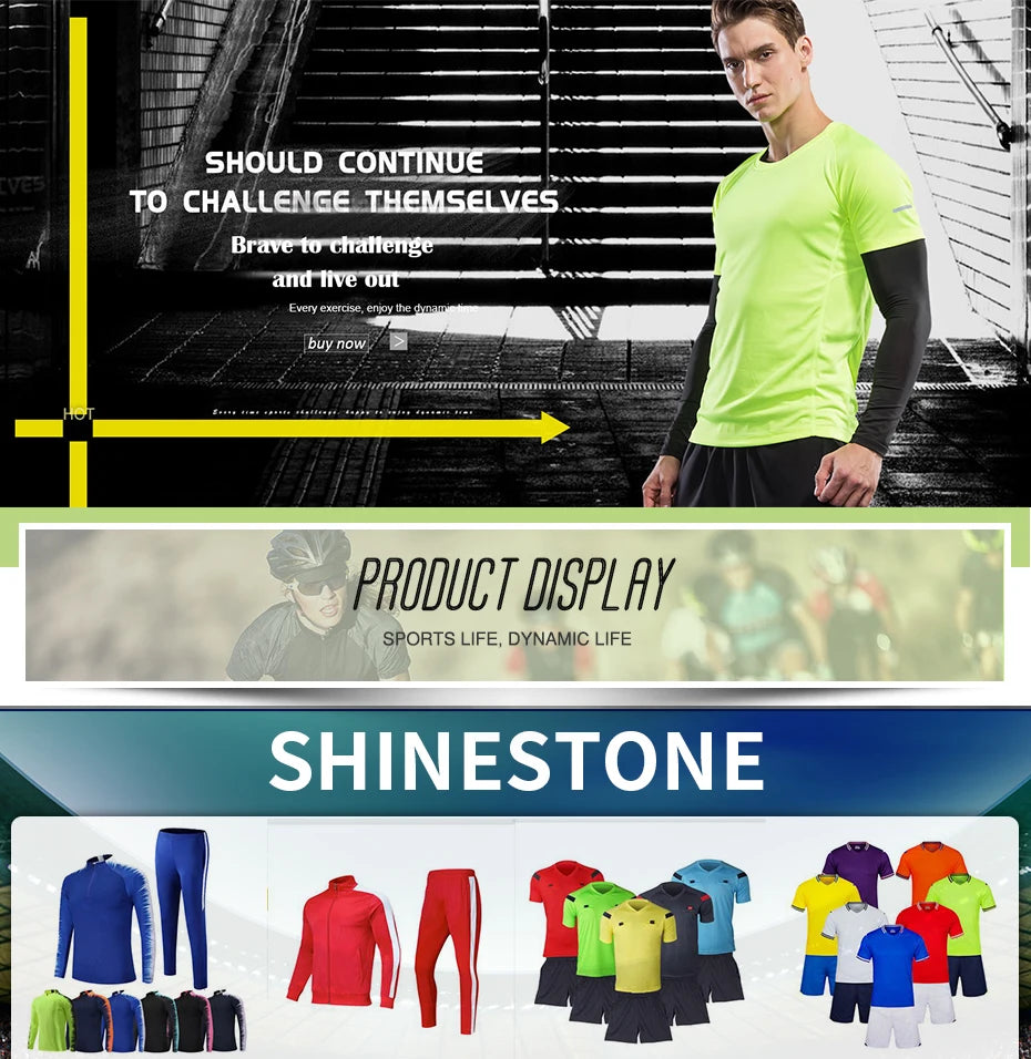 Soccer clothes referee uniform sets 0118 polyester Football referee Jersey adults men's Soccer Training set