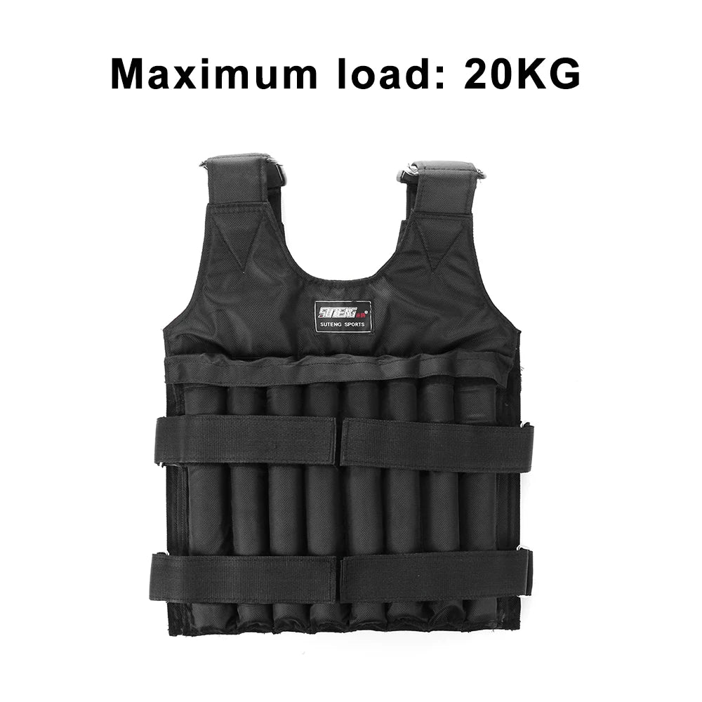 Loading Weight Vest Boxing Weight Training Workout Fitness Gym Equipment Adjustable Coat Jacket Sand without Counterweight