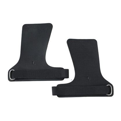 A Pair of Carbon No Finger Hole Hand Grips for Crossfit Pull Ups Cross Training Kettlebell Gymnastics Workout Palm Protector