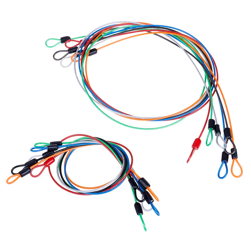 Safety Cable Steel Wire Rope 0.5/1M For Outdoor Sports Bike Lock  Guard Security Luggage