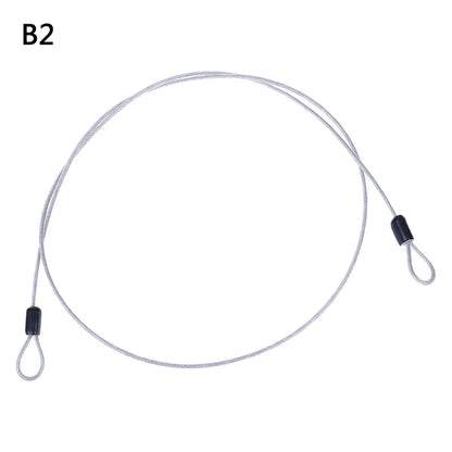Safety Cable Steel Wire Rope 0.5/1M For Outdoor Sports Bike Lock  Guard Security Luggage