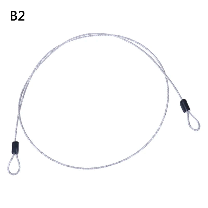 Safety Cable Steel Wire Rope 0.5/1M For Outdoor Sports Bike Lock  Guard Security Luggage