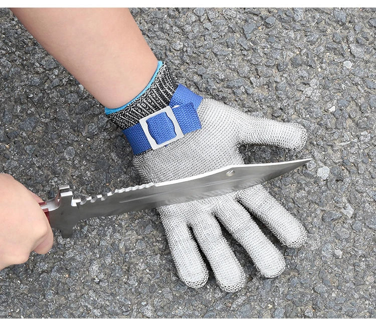 Safety Cut Proof Protect Glove 100% Stainless Steel Metal Mesh Butcher Gloves