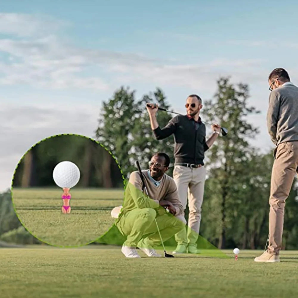 5pc Funny Golf Tees Lady Bikini Girl Golf Tees,78 mm Plastic Pin-up Golf Tees,Home Golf Tees for Golf Training, Golf Accessories