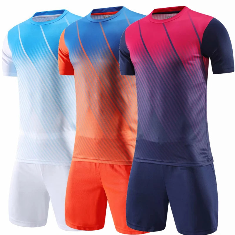 TrackSuits Soccer Jerseys Sets Forma Futbol Customization Football Uniforms For Team Club Custom Sport Jersey Football Shirts