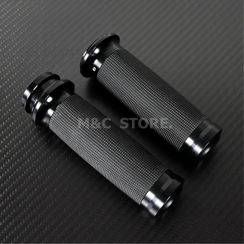 Motorcycle Electronic Grips 1"25mm Black Hand Grips For Harley Touring Road King Glide FLHR Breakout CVO Ultra Limited FLHTK