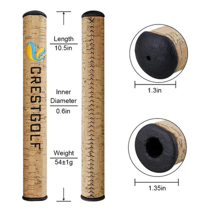 CRESTGOLF Golf Grips New Environmental Bark Golf  Putter Grips Golf Clubs Grip 3.0