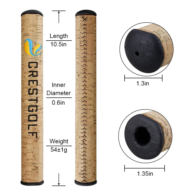 CRESTGOLF Golf Grips New Environmental Bark Golf  Putter Grips Golf Clubs Grip 3.0