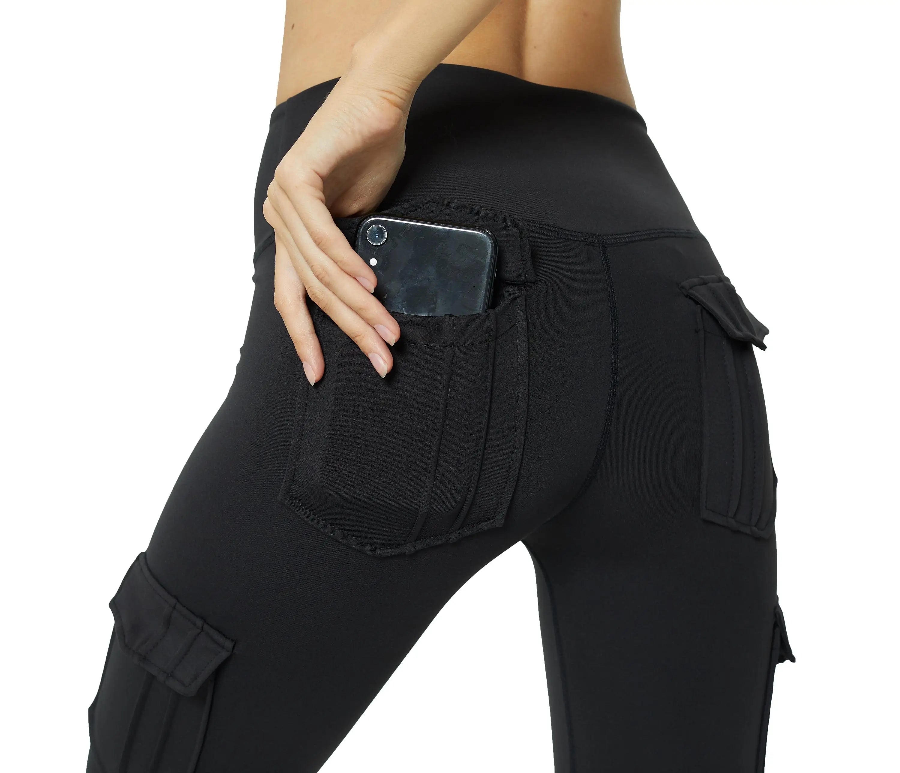 Sportswear Woman Gym Yoga Clothing 4 Pocket High Waist Stretch Tummy Control Sports Leggings Women Tights for Fitness Running