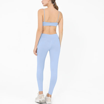 2 Pieces Yoga Set Women Gym Tracksuit Sport Bras Fitness Leggings Outfits Workout Suits Ladies Training Clothes Sets Sportwear