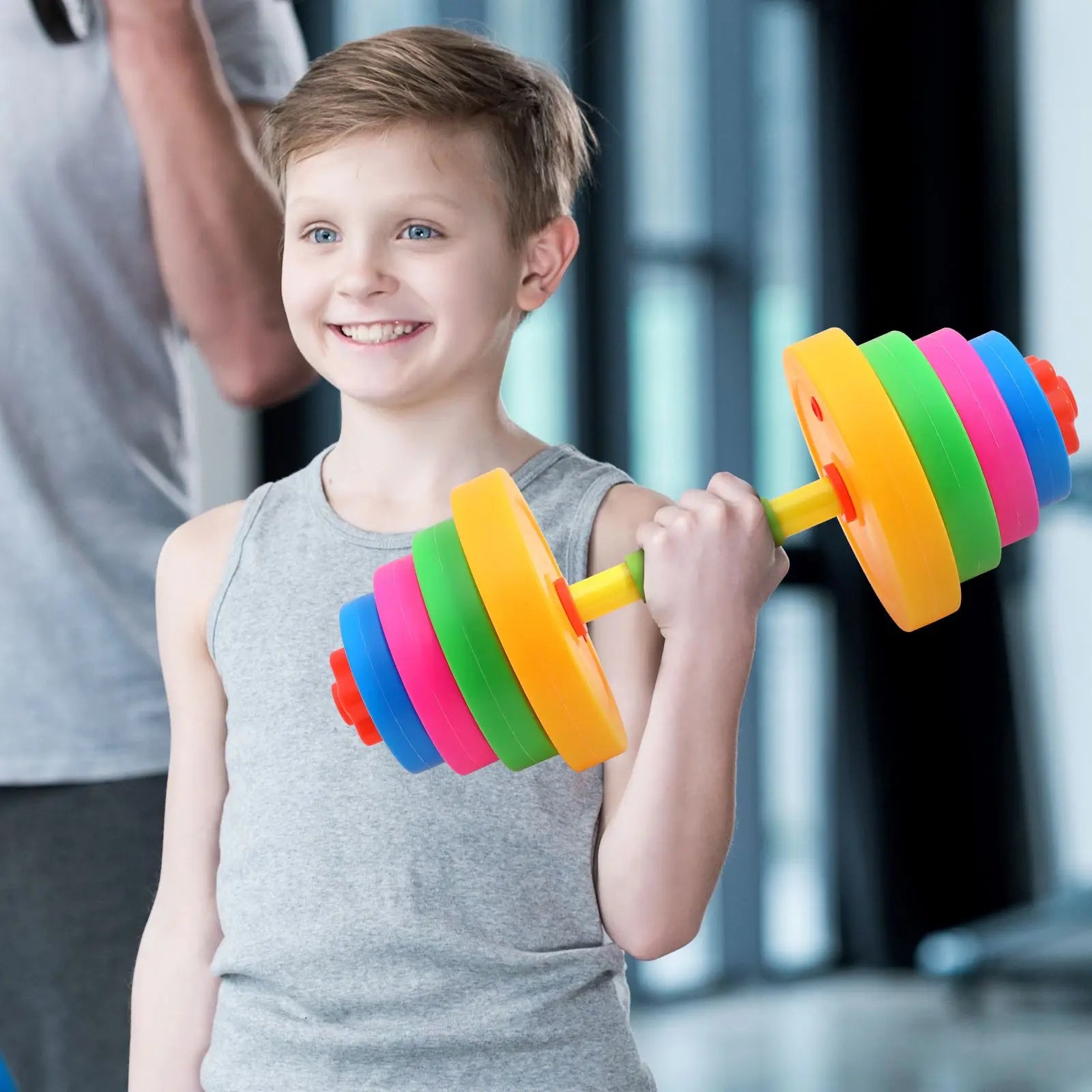 Children Dumbbell Toy Plastic Dumbbell Kids Kindergarten Arm Training Dumbbel Equipment Exercise Dumbbell Hand Weight for Kids