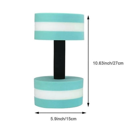 2pcs High Quality Dumbbells Fitness Equipments EVA Foam Aqua Dumbbells for Water Aerobics Swim Pool Float Aquatic Barbell