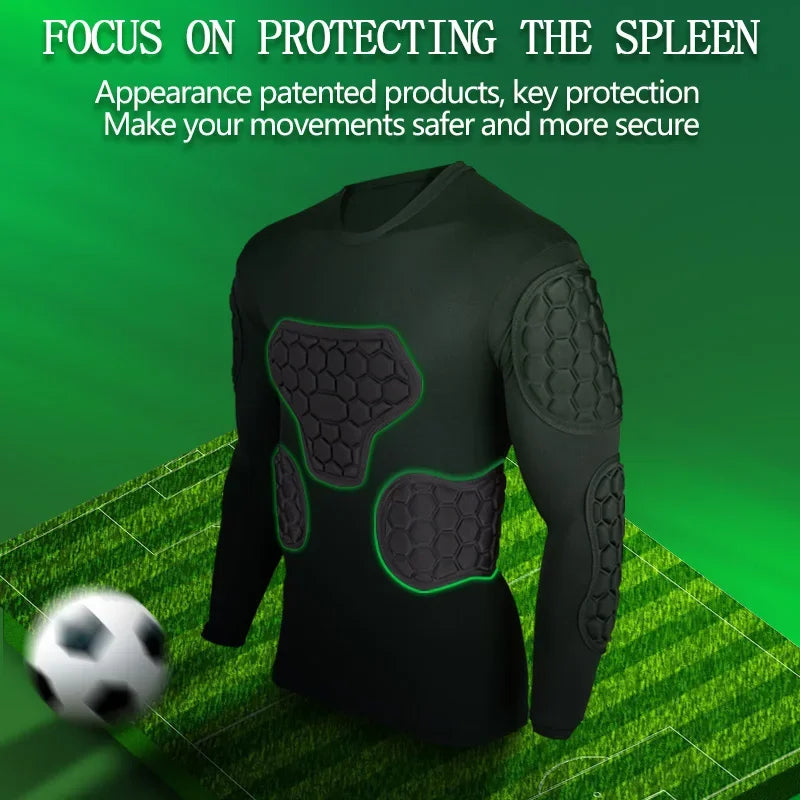 New Football Soccer Goalkeeper Training Pants Goalie Jerseys Kit Clothing Knee Elbow Padded All-round Alveolate Protector Gear