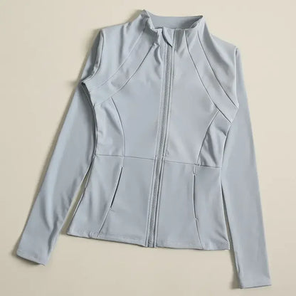 Yoga Clothes Windbreaker Sportswear Woman Running Long Sleeve Sweatshirt Sports Jackets Top Women Workout Tops Activewear