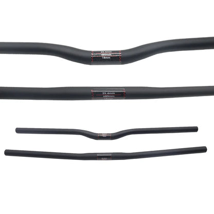 25.4 Full Carbon Handlebar Folding Bike Horizontal Handle Bar 400-700MM One-Shaped Ultralight Bicycle Straight Handlebar