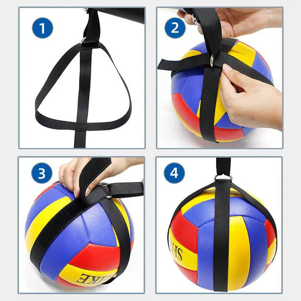 Volleyball Spike Trainer with Adjustable Ball Holder