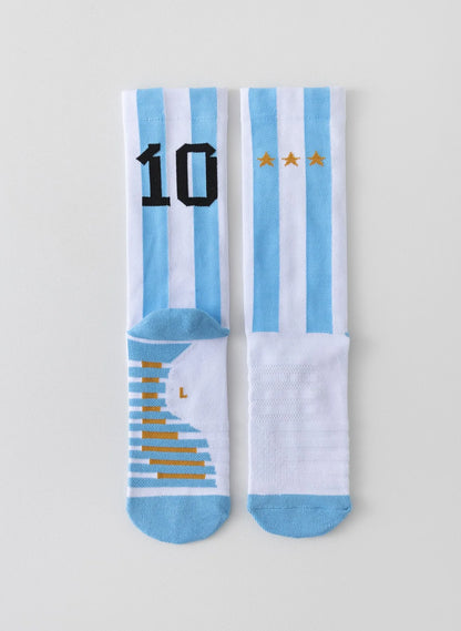 1pair-5 pairs, men's soccer socks with anti slip and wear-resistant midsole, sports socks, basketball socks
