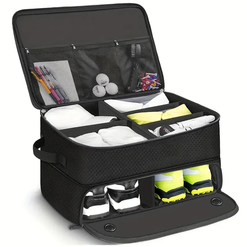 Golf Shoe Bag Breathable Dustproof Outdoor Sports Clothing Storage Bag,Golf Trunk Organizer