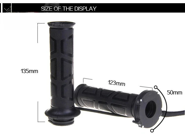 New Universal Motorcycle 22mm Hand Heated Grips Molded Grips ATV Warmers Adjust Temperature Hot Handlebar