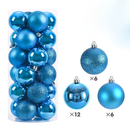 24/36Pcs Christmas Balls 4CM Ball Christmas Tree Pendant Ornaments for Home Party Decor 2025 New Year Navidad Gifts Accessories