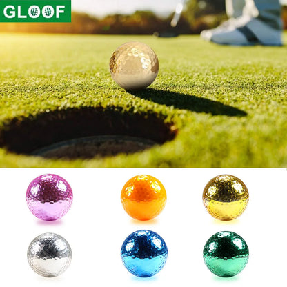 GLOOF 10Pcs Dia About 42.7mm Golf Balls,Long Distance Golf Ball for Golf Shot Game