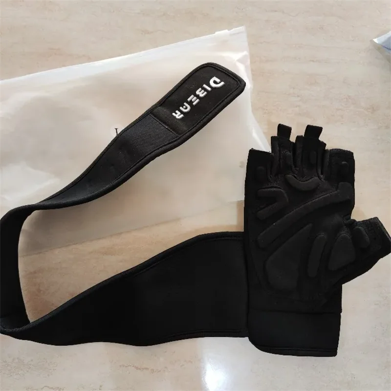 Half Finger Bodybuilding Gym Gloves Weightlifting Dumbbell Kettlebell Training Workout Fitness Gloves For Man  Women